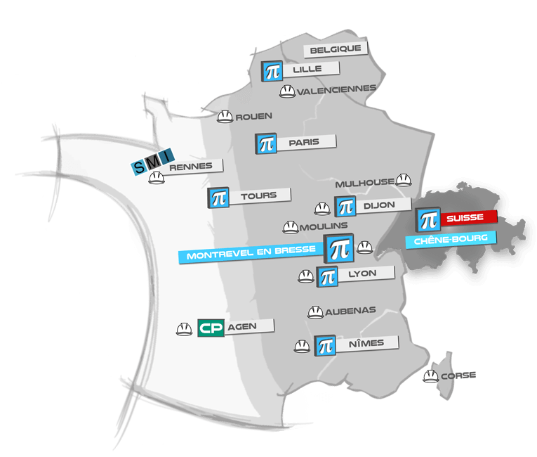 Carte de France PI INSTALL 2022